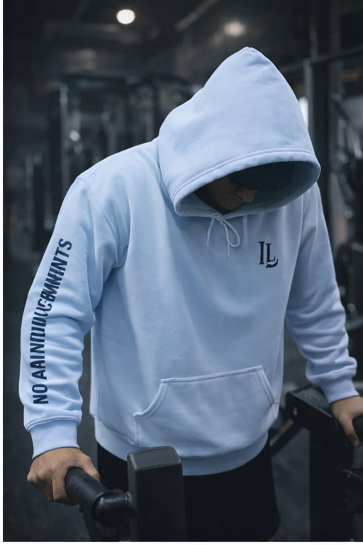 No Announcements Hoodie — Minimal Logo Pullover