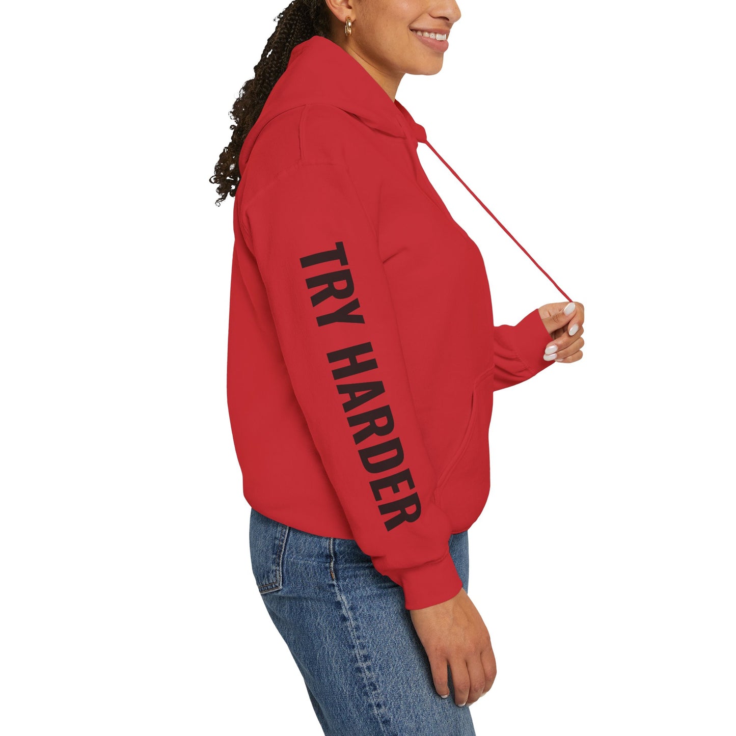 Lowkey Legends Basketball Hoodie — "Try Harder" Sleeve Motivational Pullover - Design By Ty