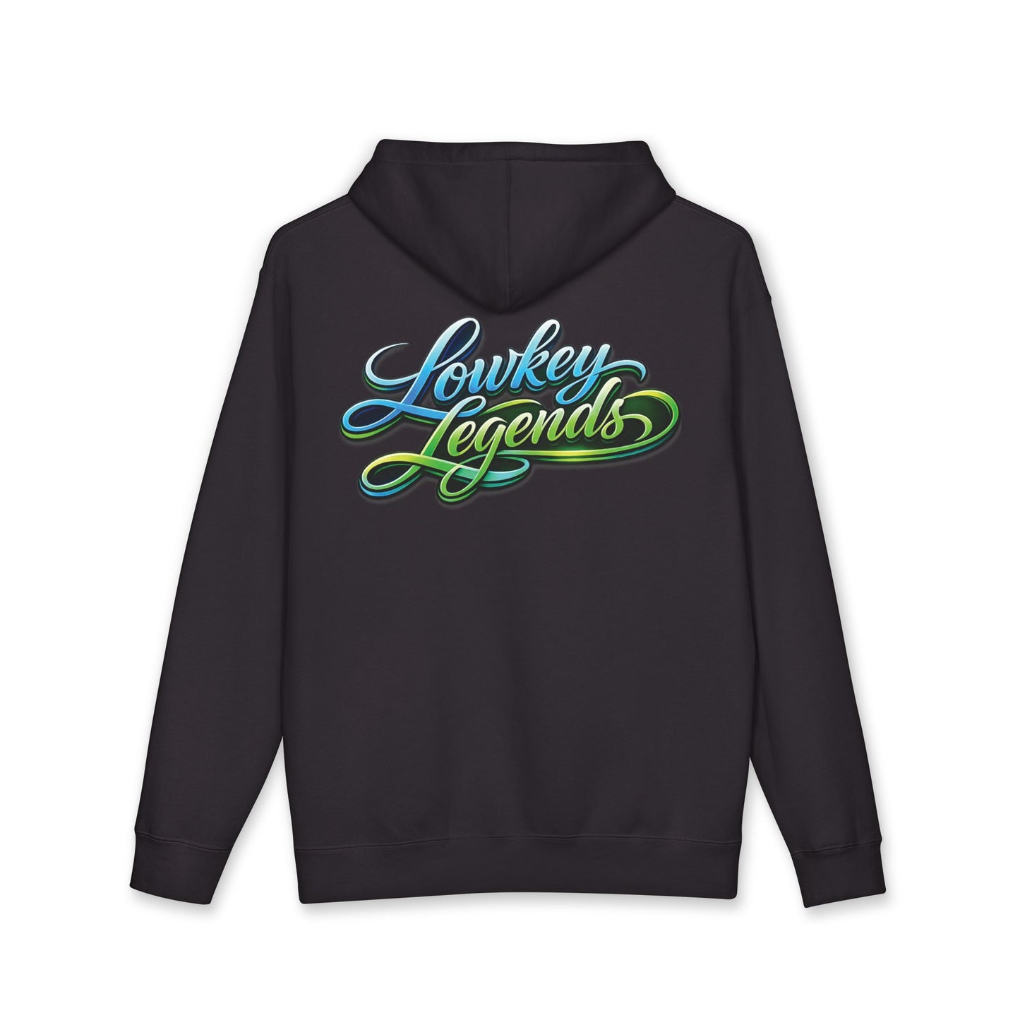 Lowkey Legends Neon Script Hoodie — Retro Script Graphic Pullover By Lydia B.