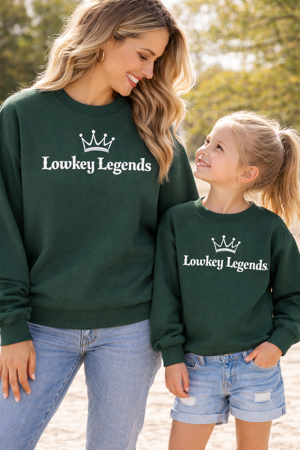 Lowkey Legends Crown Logo Unisex Crewneck