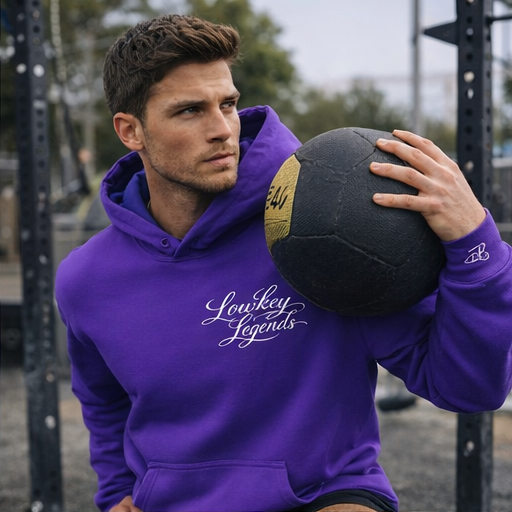 Lowkey Legends Script Hoodie with LB Wrist Monogram